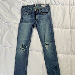 Rag & Bone Distressed Skinny Jeans